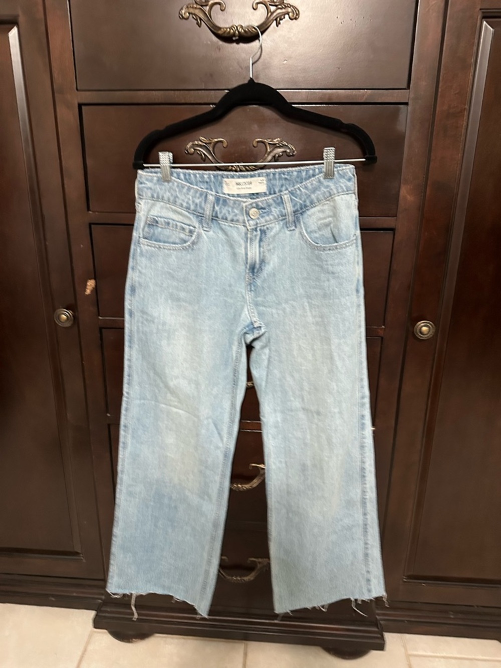 Hollister Light Blue Wide-Leg Jeans